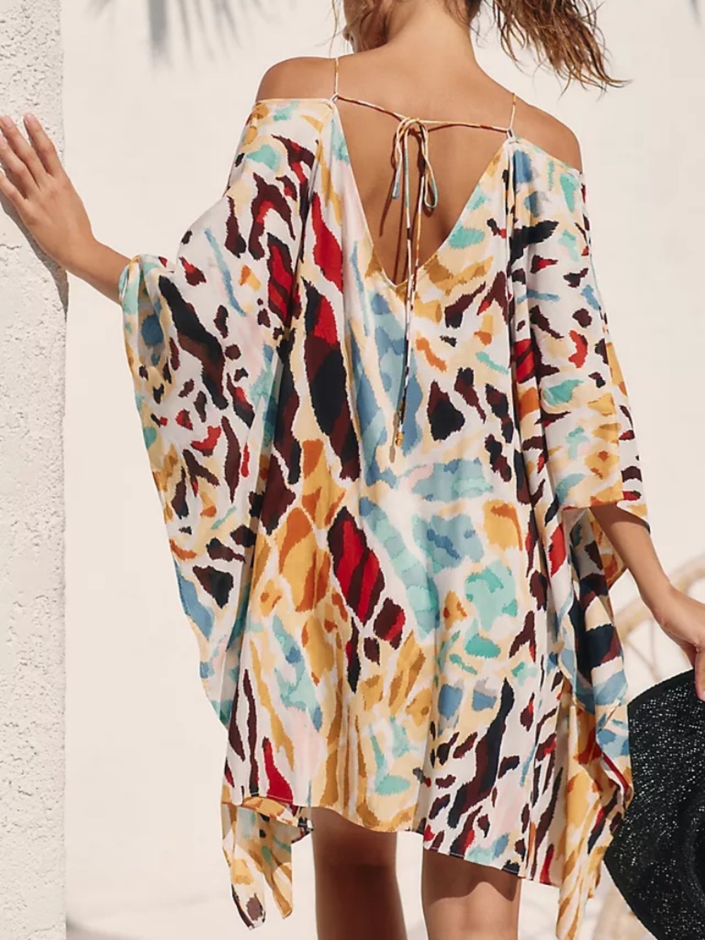 NWT By Anthropologie Printed Beach Cover Up Dress | Swim Coverup - Picture 4 of 7